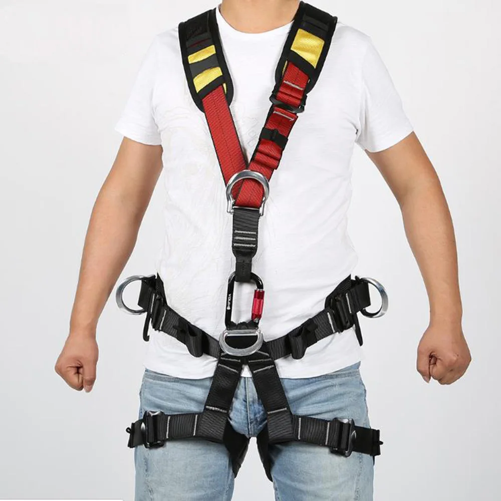 

Rescue Protective Belt Escalada Full Body Climbing Harness Belt Adjustable Harness Security Seat Belt Mountaineering