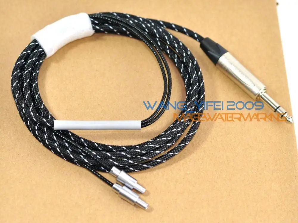 

2.5M Handcrafted Upgrade HIFI Cable For Sennheiser HD800 Headphones With Neutrik 6.3mm 1/4" Plug