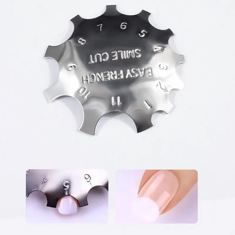 

1 PCS Stainless Steel Manicure Design Mould Plate Many Styling Clipper V-Shape/C-Curve/Oval Shape Stencil Trimmer Template