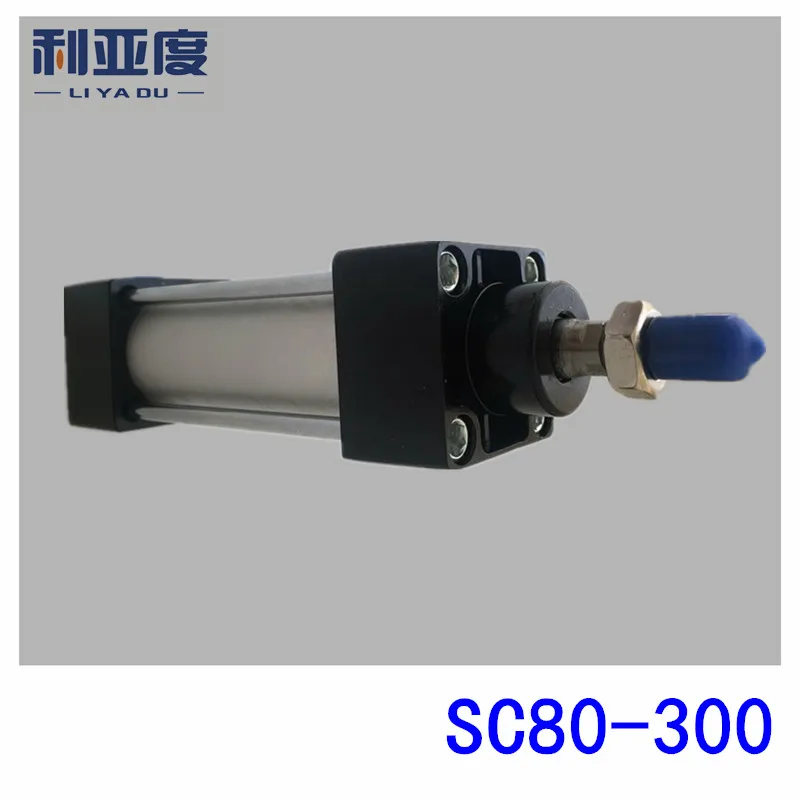 

SC80*300 Rod aluminum alloy standard cylinder SC80X300 pneumatic components 80mm Bore 300mm Stroke