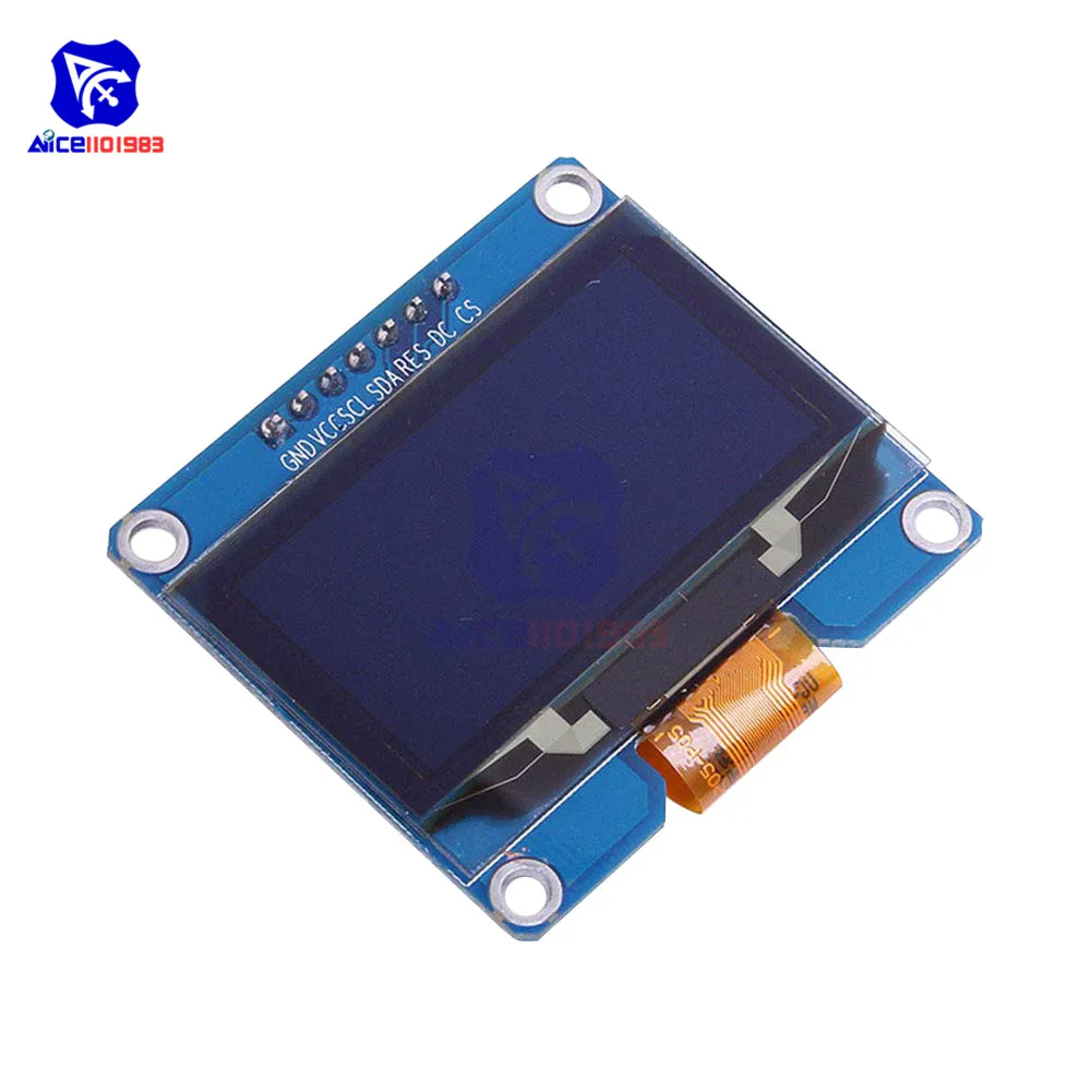 Diymore-Écran LCD OLED à 7 broches pour Ardu37AVR STM32, technologie SSD1309, SPD0301, interface éventuelles I I2C, 1.54, 12864-5V, 3.3 pouces