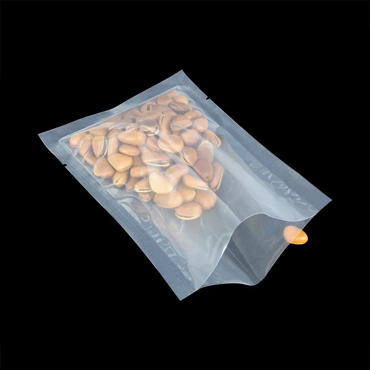 200pcs Open Top Transparent Bag Plastic Food Meat Fish Fruit Self-Sealing Clear Plastic Snack Fresh Keeping Storage Pouches