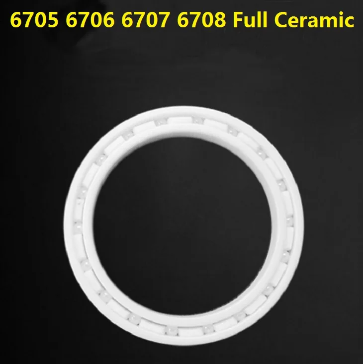 

5pcs 6705 6706 6707 6708 ZrO2 Full Ceramic bearing 25x32x4 30x37x4 35x44x5 40x50x6 mm Zirconia Ceramic deep groove ball bearings