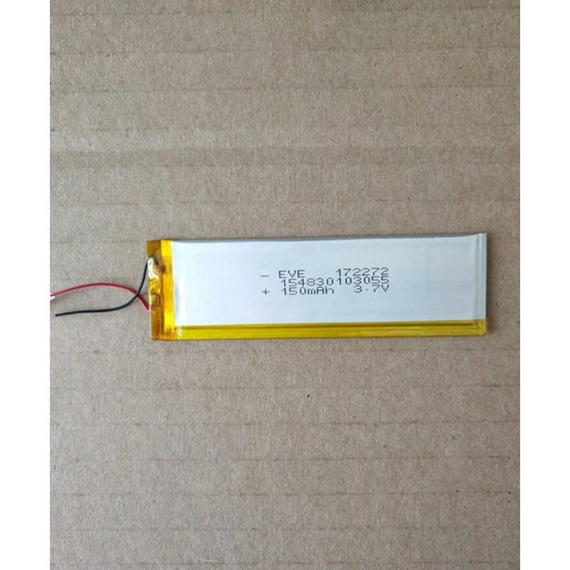 Rush Sale Limited Stock Retail 3.7V 150mAh New Rechargeable Battery Model:172272 Weight:4.6g Size:1.7*22*72MM High Quality