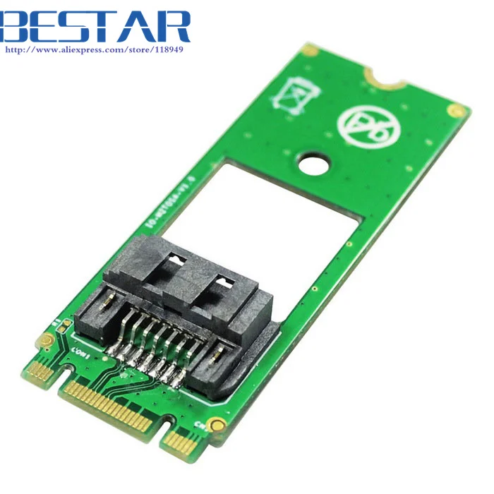 Opposite SATA HDD Hard Disk Drive to M.2 NGFF B-key Socket Adapter Converter Card 60mm