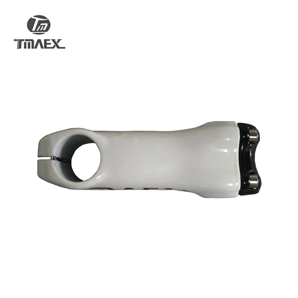 TMAEX- White Carbon Stem, Road Bicycle Stem, Angle 6/17, Mountain Bike Stem, 28.6x80mm, 90mm, 100mm, 110mm, 120mm