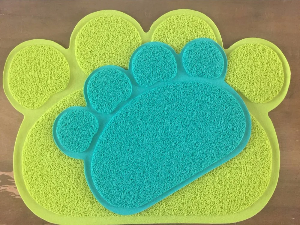 Pet Small Footprint Foot Sleeping Pad Placemat Cat Litter Mat Dog Puppy Cleaning Feeding Dish Bowl Table Mats Wipe Easy Cleaning