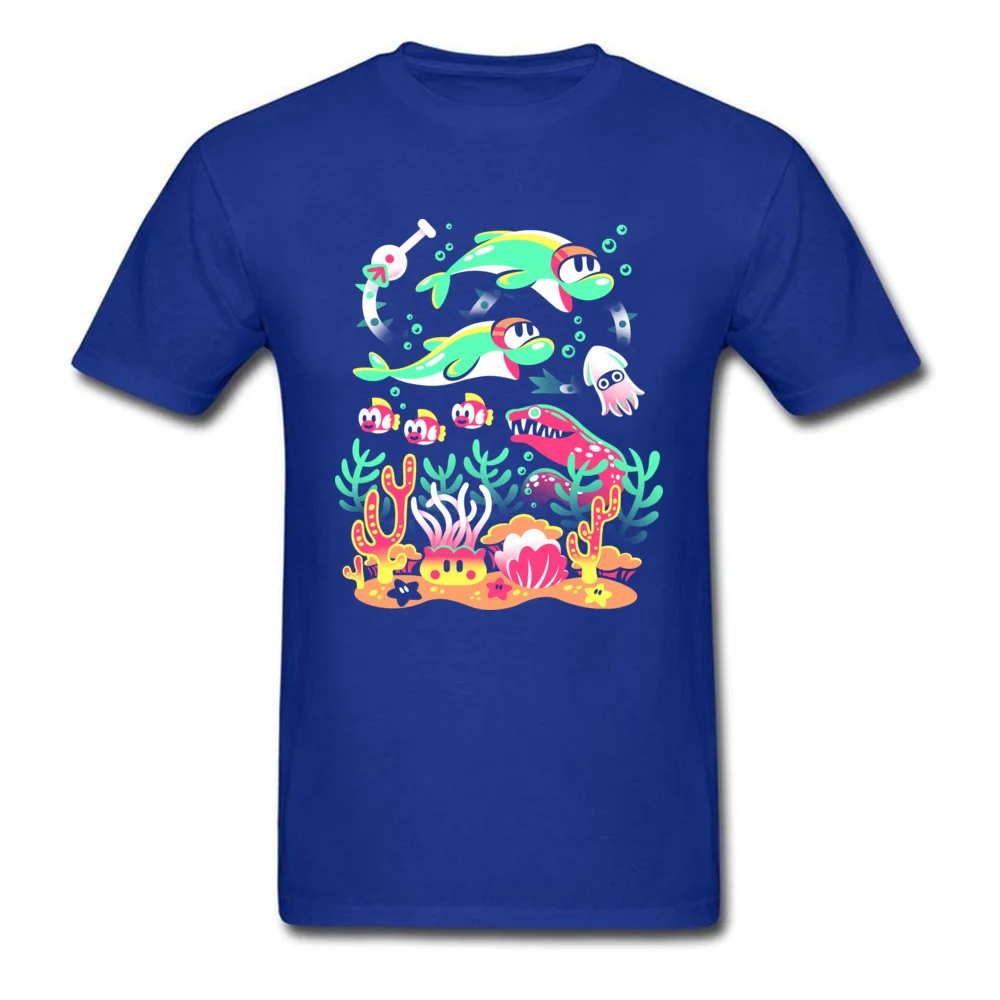 Cheep Reef Sea Fish Maritime Black T-shirt For Man Cartoon Creature Print Short Sleeve Cute Tees Top Cotton