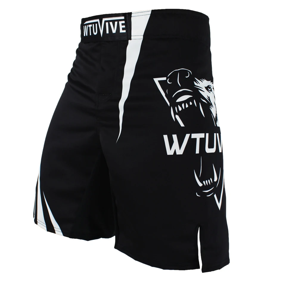 WTUVIVE 2017 new boxing features sports training Thai fist fitness personality fight flat angle shorts MMA muay thai clothing