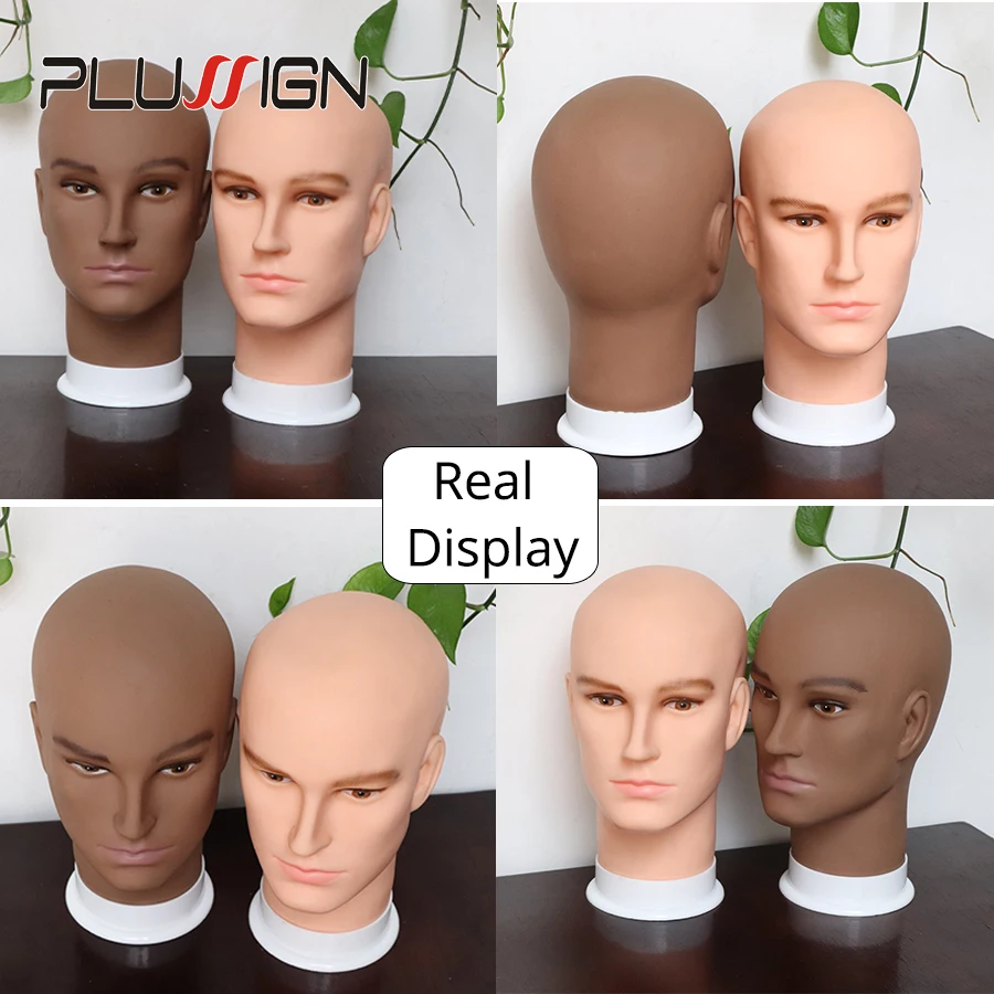 Hot!!Male Head Model Dummy Hat Scarf Head Mannequin Men Male Face For Hat Glasses Display Model Two Color Available