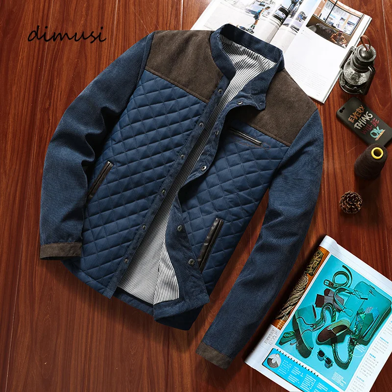DIMUSI jesienno-zimowa męska kurtka Bomber Casual Men znosić kurtka wiatrówka męska moda Baseball kurtki Slim Fit odzież
