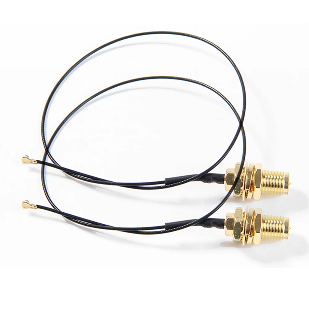 2 x 6dBi Dual Band M.2 IPEX MHF4 U.fl Cable to RP-SMA Wifi Antenna Set for Intel  BE200 AX210 AX200 9260 9560 8265 NGFF M.2 Card