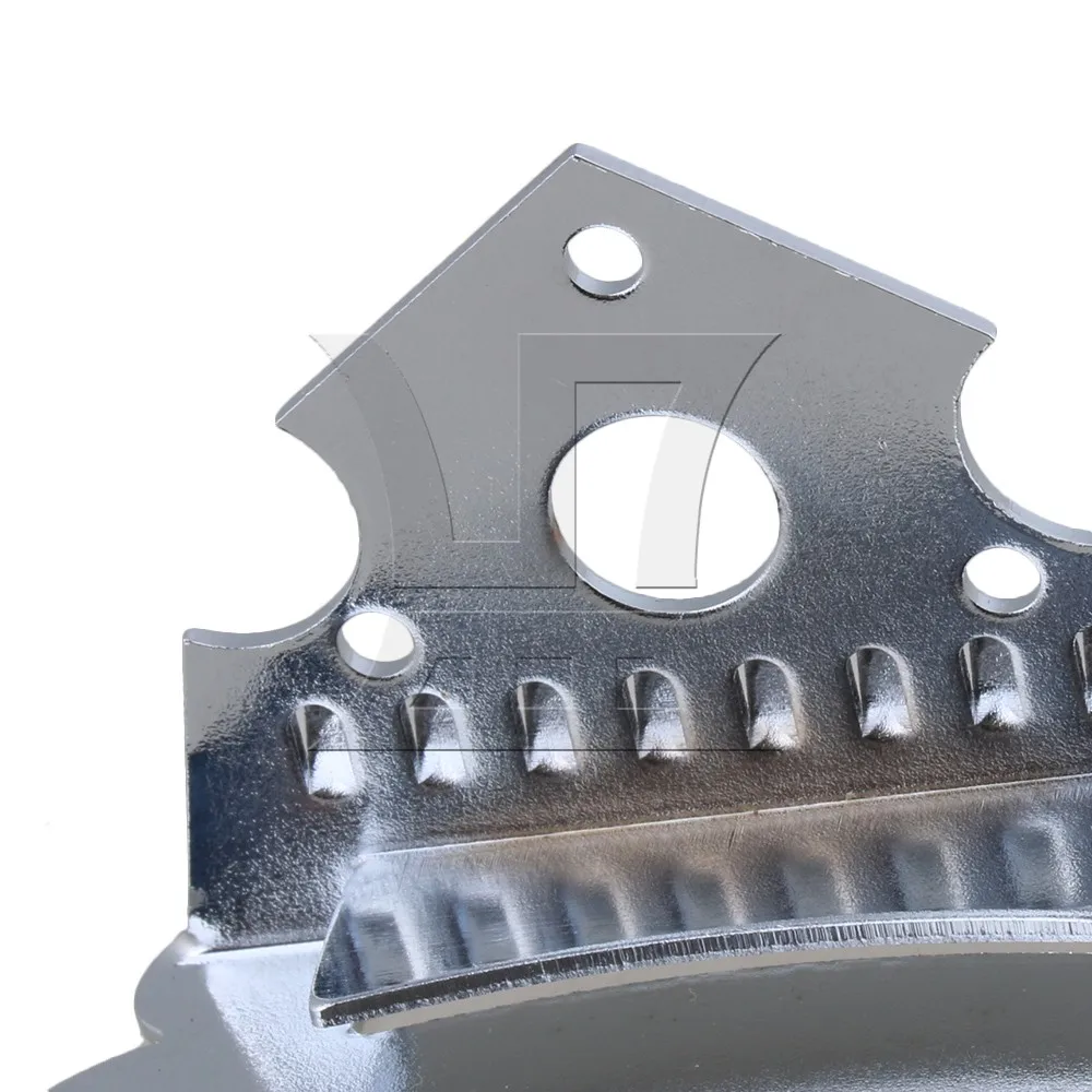 Yibuy 60mm Silver Zinc Alloy Mandolin Guitar Tailpiece for 8 String Mandolin