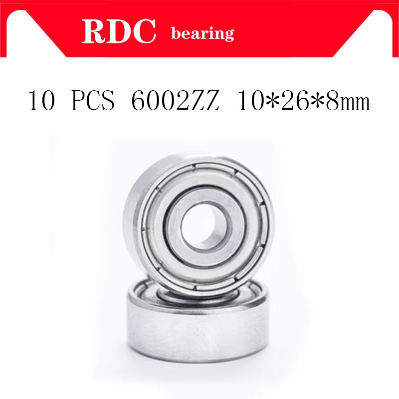 

10 pcs Deep groove ball bearing 6002ZZ 6002 6002Z bearing 10x26x8 mm