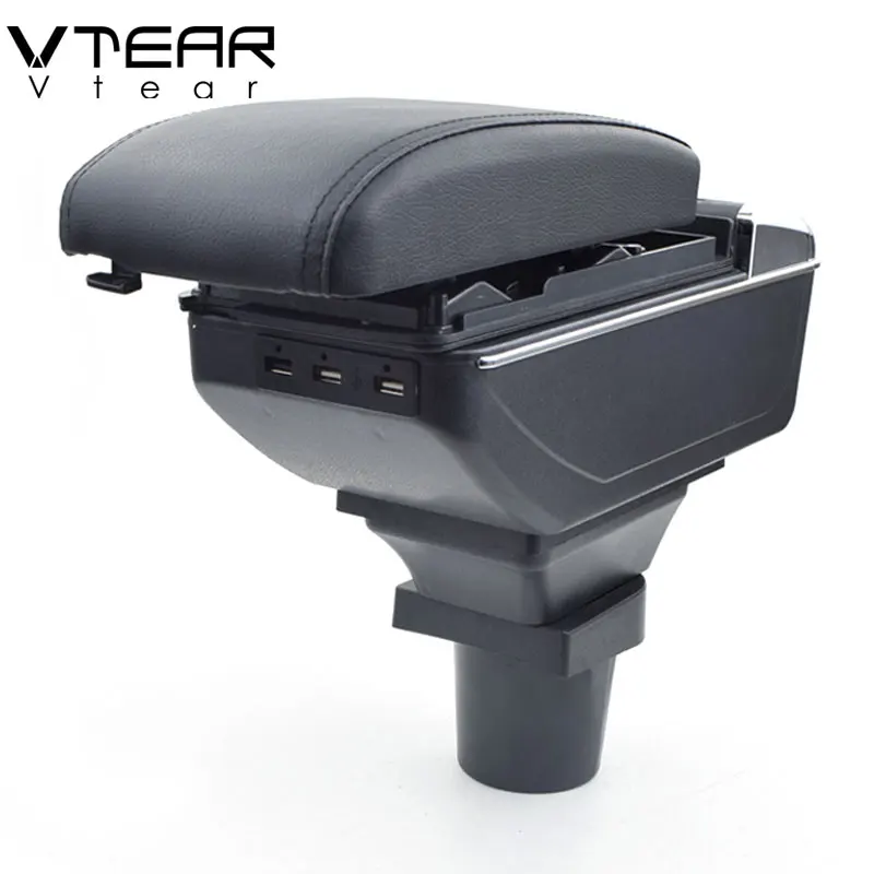 

Vtear For Skoda Citigo Armrest Interior Center Console Storage Box Arm Rest Car-styling Decoration Accessories Parts Organizer