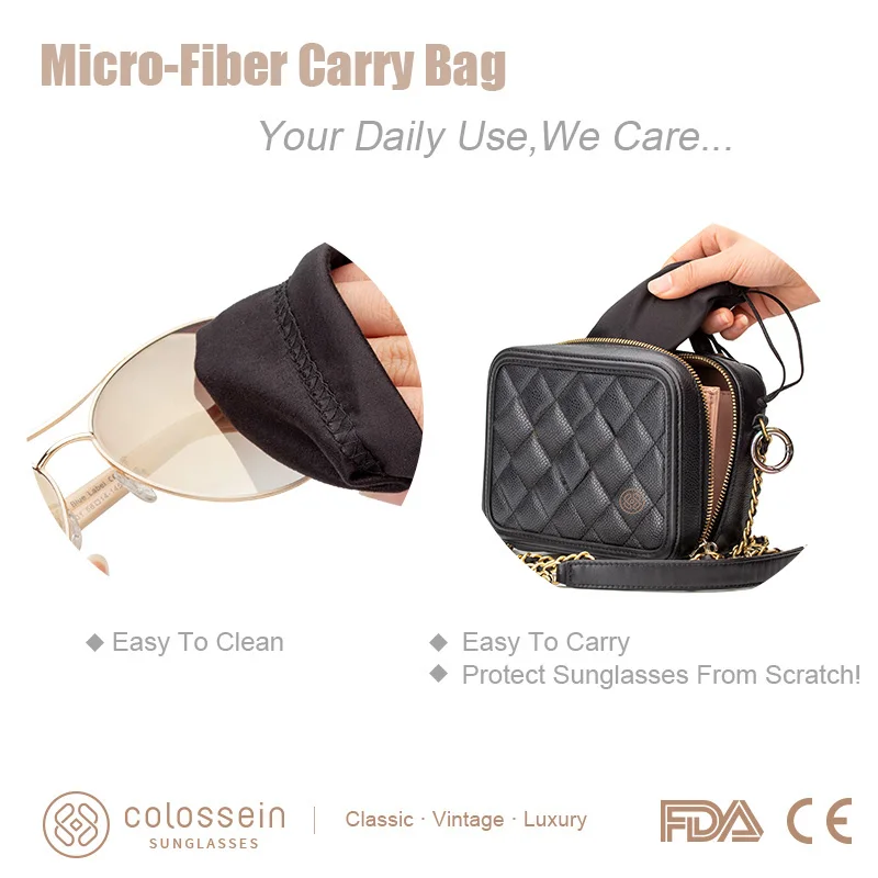 Colossein-ヴィンテージの女性用サングラス,超軽量運転パイロットスタイルのサングラス,ゴールドフレーム,uv400