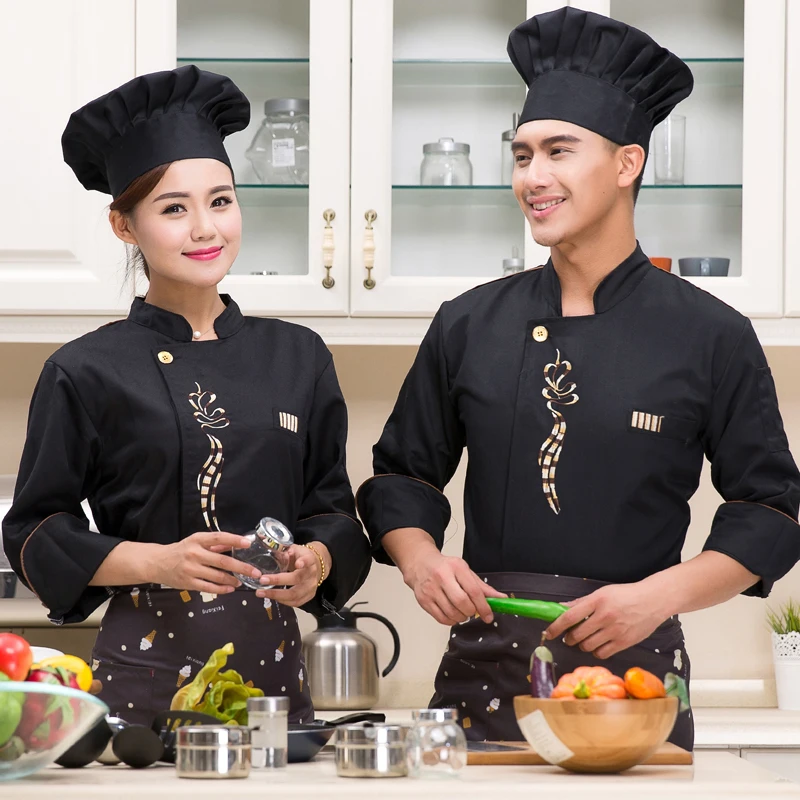 2017 new chef mặc ngắn tay của mùa hè nam và phụ nữ Khách Sạn của quán cà phê đầu bếp quần áo làm việc Bánh Bakery Bánh đầu bếp