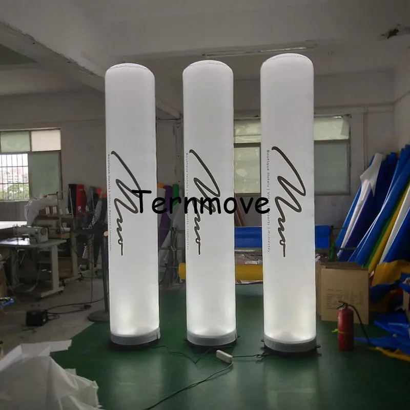 inflatable tube man led pillar light use wedding,party decoration Air Pillar Column advertising led cone,led cone inflatable