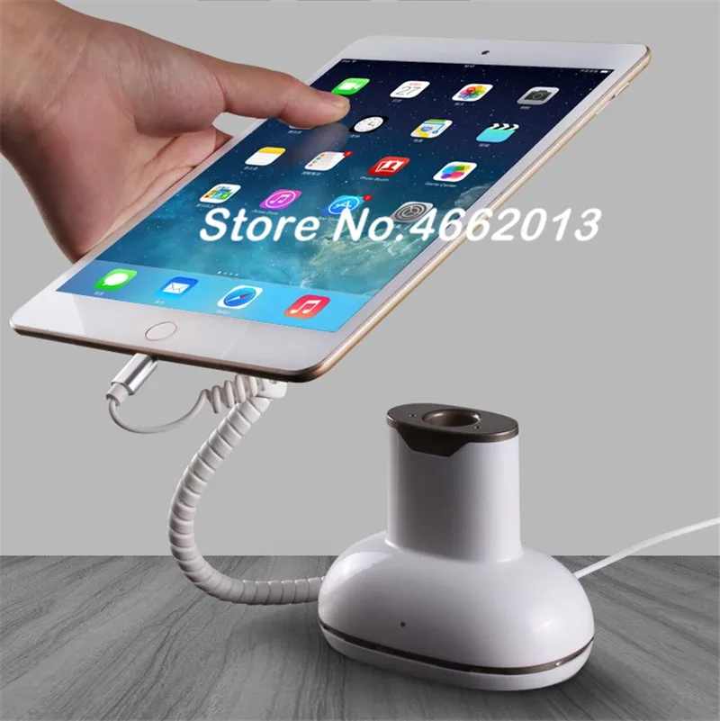 Tablet Anti-theft Display Stand Mobile Phone Alarm Holder Rechargeable Support All Cell Phone and Tablet for iPhone iPad Android