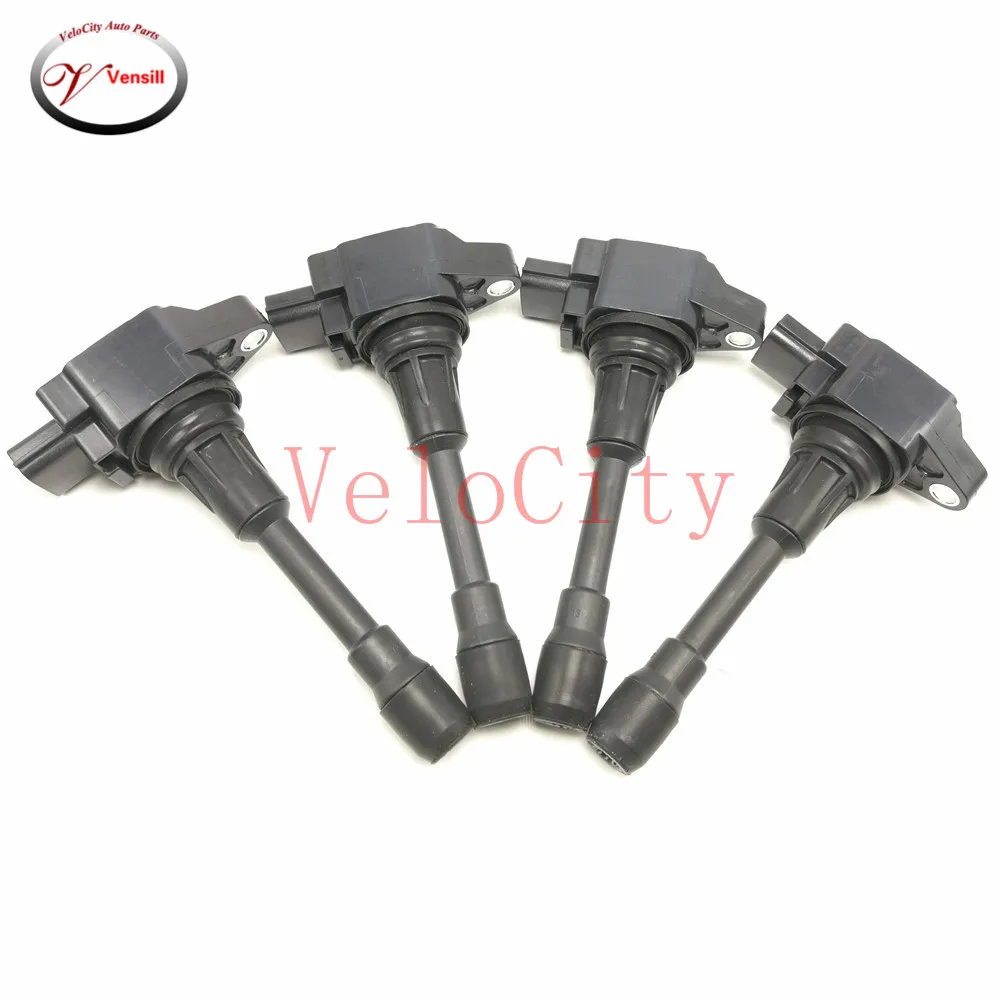 4PCS Part No# 22448-1HM0A 224481HM0A Ignition Coil Fits 2012 Sunny N17 March K13