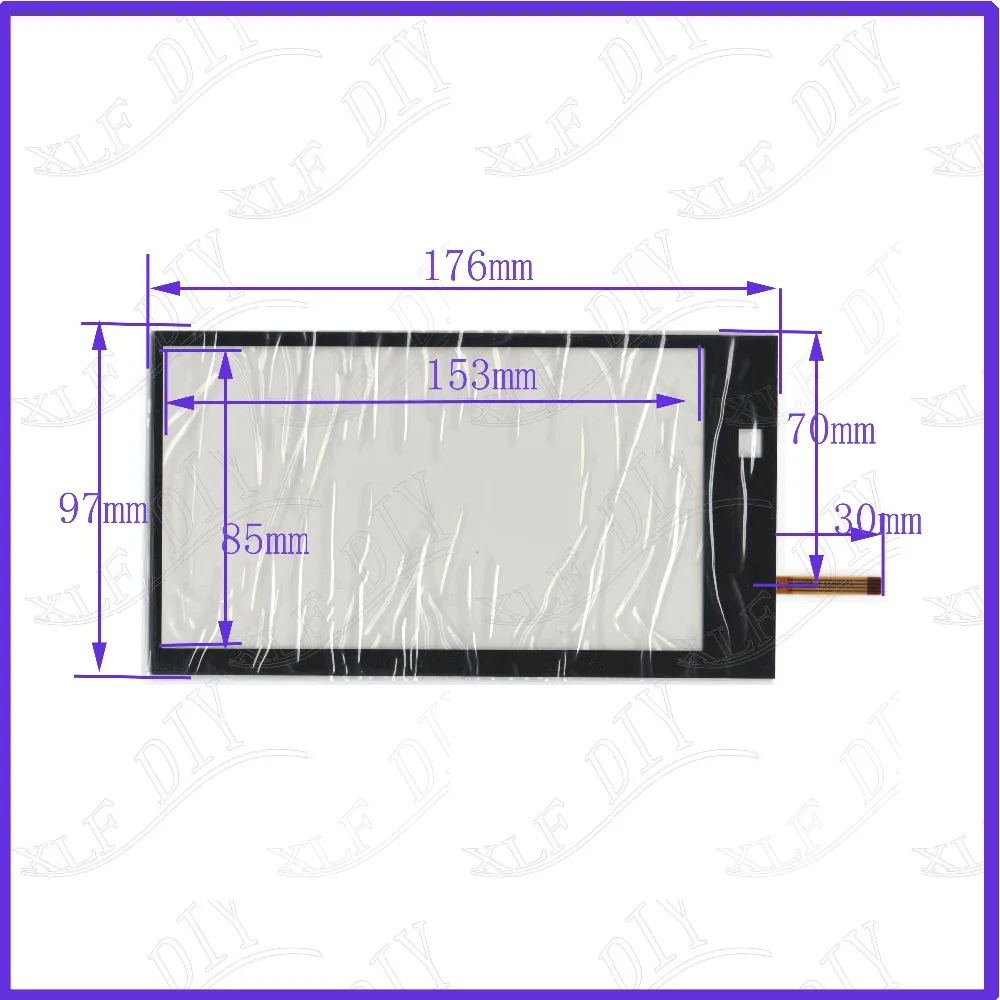 

ZhiYuSun A 2051 7inch 4 lines Resistance screen 176*97mm touch screen panel this is compatible 176mm*97mm