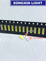 SPECIAL-2 For 100PCS LG LED LCD Backlight TV Application LED 1W 6V 7020 Cool white LED LCD TV Backlight TV Application BD72K LED