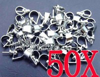 Wholesale 50X White Silver Plated 11*0.5mm Jewelry Pendent Connector Craft-gp155  wholesale/retail Free shipping