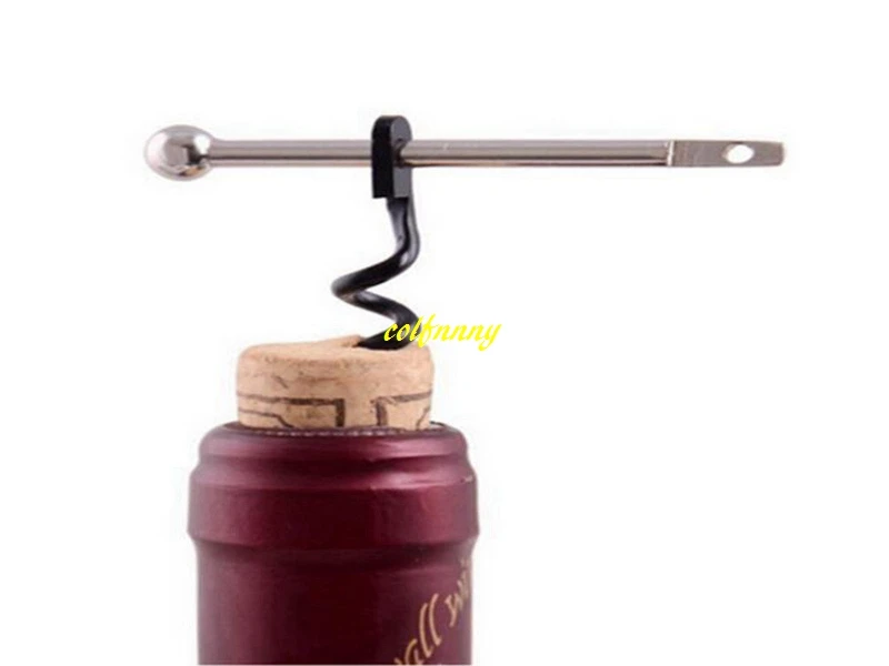 

100pcs/lot Fast shipping Multifunctional Mini Cork Screw Red Wine Bottle Opener Keychain Bottle Opener