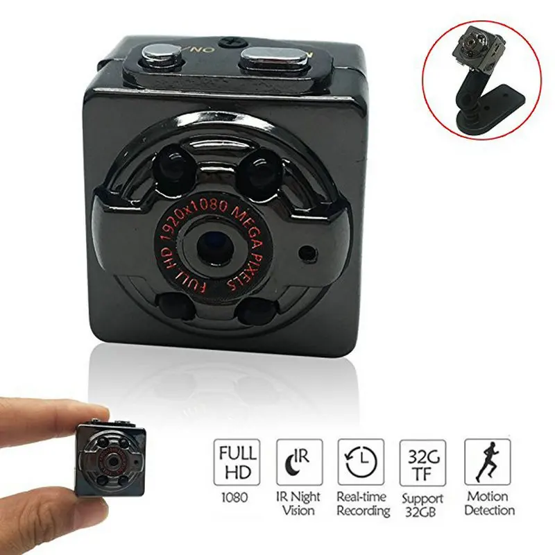 

(1 Set) SQ8 Mini Camera Full HD 1080P Night Recorder Infrared vision motion sensor digital DV small mini camcorder DV camera