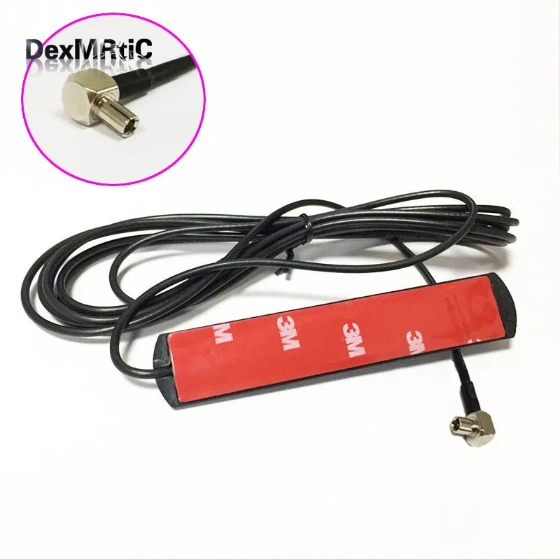 

3G 4G LTE Patch Antenna 3dbi 3meters Extension Cable TS9 Male Right Angle Connector