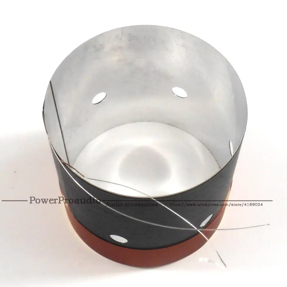 2 ピース/ロット 10 "12" 15 "ウーファー音声低音コイル ASV 白アルミサブウーファーサウンドスピーカー DIY 修理アクセサリー