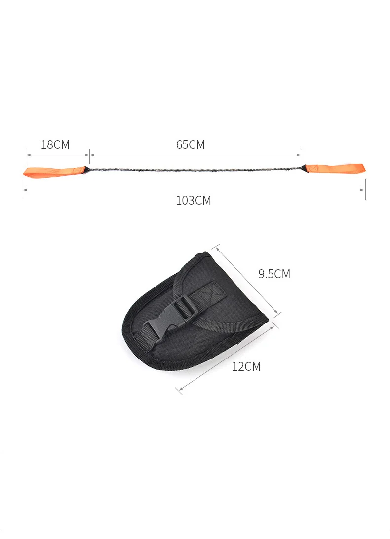 Outdoor string cutter Camping Hand Zipper Saw Portable Survival Tool Hand Trimming Multifunctional Wire Saw