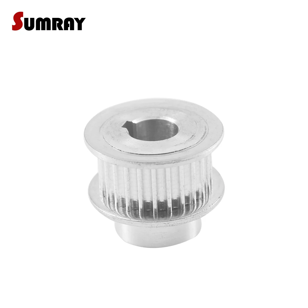 

3M 20T Keyway Tooth Belt Pulley 8/10mm Bore Keyway Diameter 3mm 11/16mm Width Synchronous Pulley Wheel for Engraving Machine