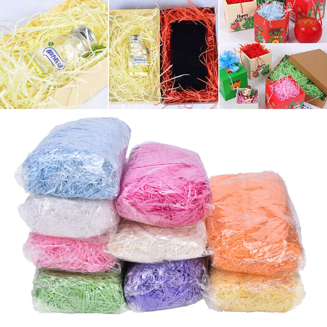 JX-LCLYL   100g/Pack Shredded Tissue Paper Baker Filler Package Wrap Gift Bags Box Hamper