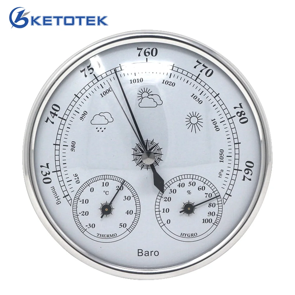 Temperature Humidity Atmospheric Pressure Monitor Meter 3 in 1 Weather Station Household Thermometer Hygrometer Barometer