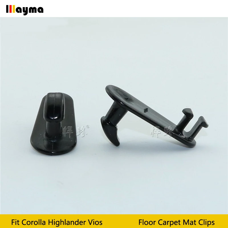 20pcs Plastics clips Carpet floor MATS anti-skid card buckle clamp the base suitable for Toyota corolla highlander corolla vios
