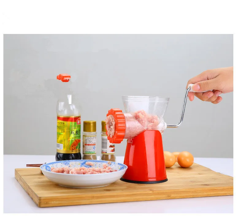 1PC Household Manual Meat Grinder Multifunction Meet Mincer Meat/Vegetable/Spice Hand-cranked House Cooking Machine OK 0483