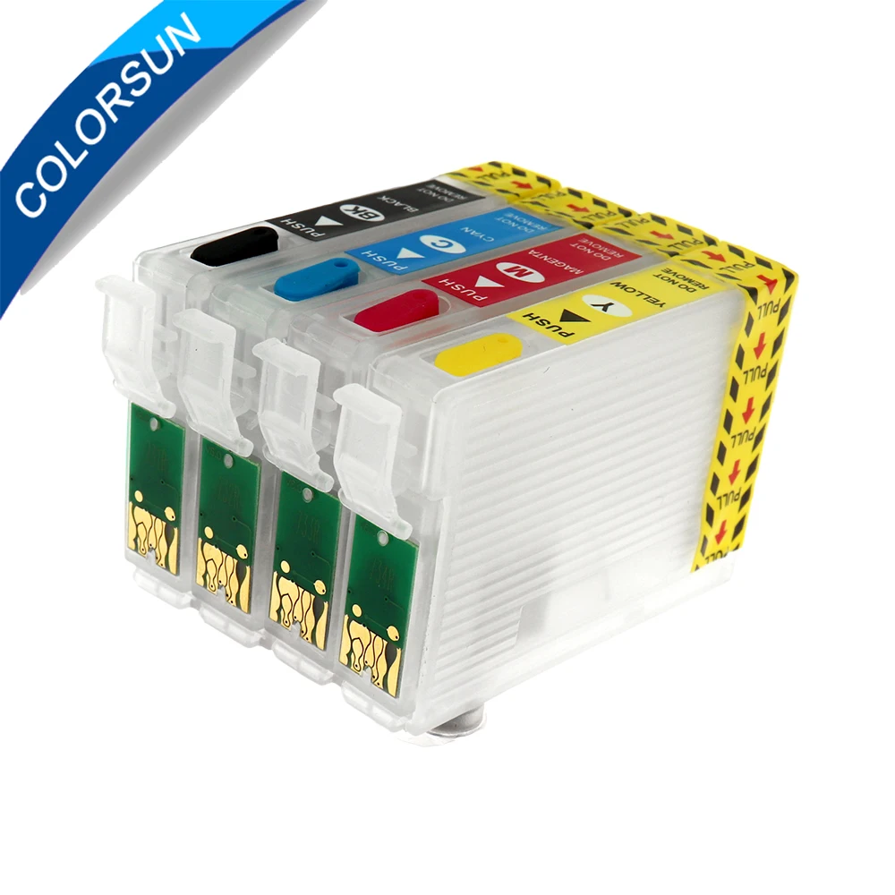 Colorsun 73N T0731N -T0734N refillable ink cartridge for epson TX200 TX410 TX400 TX210 Stylus Office TX300F printers