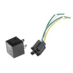 12V 24V 30 40 A Amp 4 Pin 4P Wire 5P 5 pin Automotive Auto Harness Car Relay Switch Socket