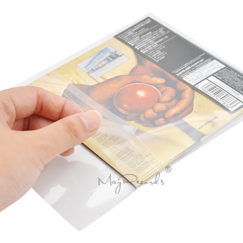 50PCS Resealable 4.7 Mil Mini LP SHM-CD Plastic Outer Sleeves For Mini LP SHM-CD Protect Sleeves 14.3x14.5cm