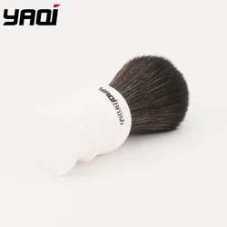 Yaqi 24mm Size Knot White Handle Black Synthetic Hair Shave Brush
