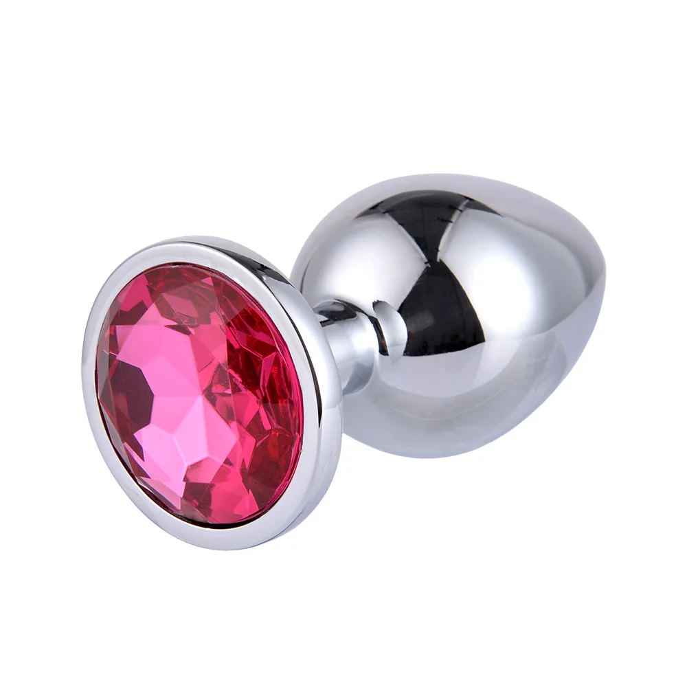 Metal Anal Plug  Jewel Decoration Butt Beads Sex Prostate Massager Anus Toys For Women and Man Couple Gay 3 Size image 3
