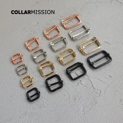 1pc 15mm Metal Non-Welded plating Roller Pin Adjuster 20mm Buckles For 30mm Backpacks Straps 25mm Cat Dog Collar DIY accessory