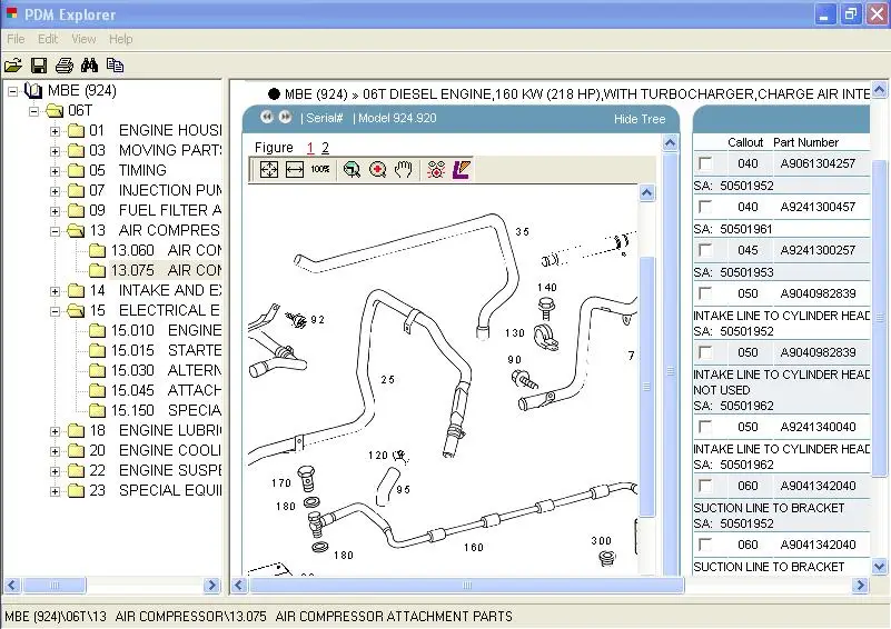 

Detroit Diesel MBE 4000 Series 16V G23 Spare parts catalog