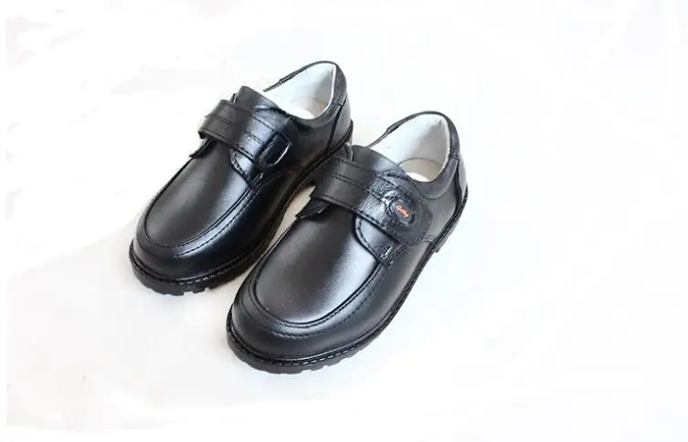 Chaussures de mariage en cuir véritable pour garçons, chaussures de marque noires pour enfants, chaussures formelles pour garçons, nouvelle