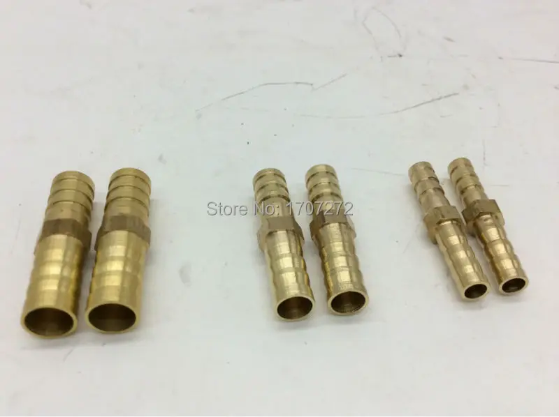 free shipping 20PCS copper pipe fitting, quick connector pagoda,straight 2 way pagoda joint Connector brass Barb Hose coupler