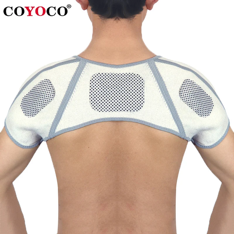 COYOCO Brand Self-heating Belt Back Support Shoulder Guard Bamboo Charcoal Brace Gym Sport Injury Back Pad Belts Keep Warm