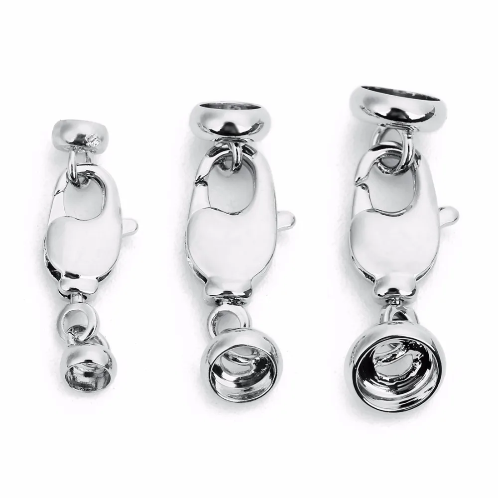 

LOULEUR 3,5/5/6,5 мм медные круглые соединители с застежками-лобстерами для браслета, ожерелья, крючков, разъемов, сделай сам, изготовления ювелирных изделий