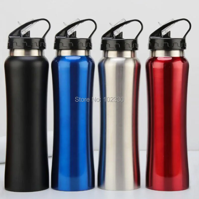 24pcs 500ml 17oz Water Bottle Stainless Steel Beer Vacuum Flask Double Wall Insulated Cup With Straw Lid