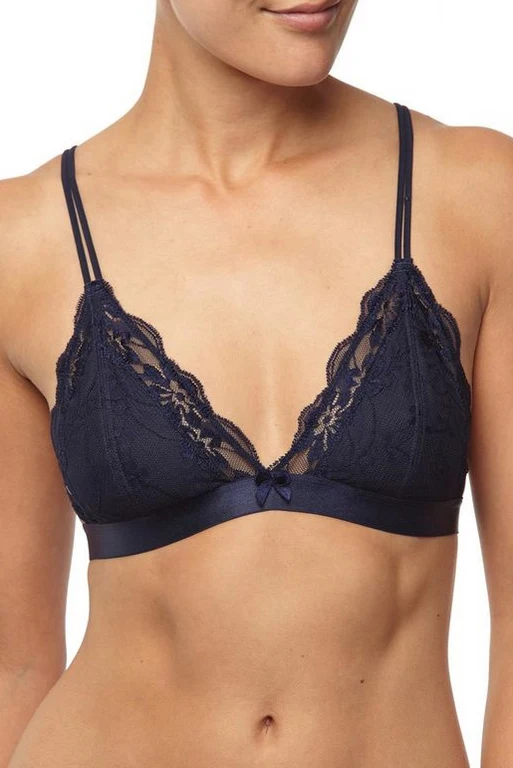 Di modo ultra-sottile senza fili triangolo in pizzo coppa del reggiseno sexy tentazione bikini comodo di sonno della biancheria intima femminile